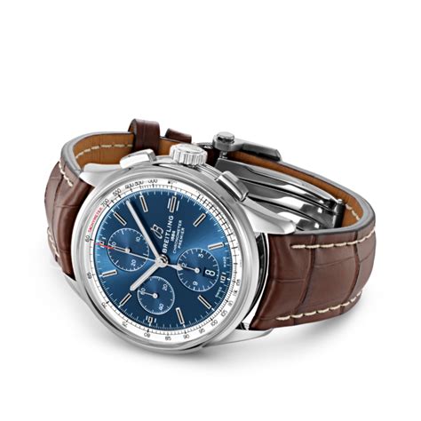 breitling premier chronograph 42mm with blue dial|breitling premier chronograph 42 review.